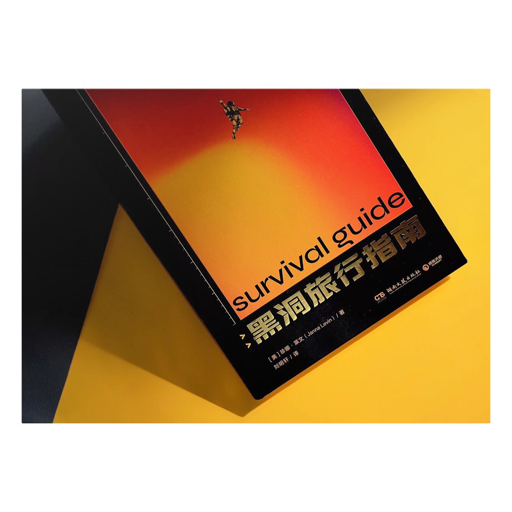 The book lying at an angle on a yellow and black background, showing the full cover.